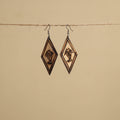 Hand Carved Bamboo Wooden Earrings