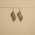 Hand Carved Bamboo Wooden Earrings