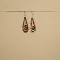 Hand Carved Bamboo Wooden Earrings