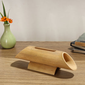  Hand Carved Natural Bamboo Wood Phone Audio Amplifier Speaker 03 