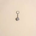 Hand carved sheesham wood keychain 07 - handcrafted
