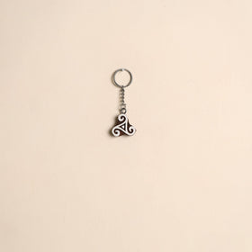 Hand carved sheesham wood keychain 10 - handcrafted