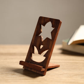  Handcarved Sheesham Wood Mobile Stand 10 