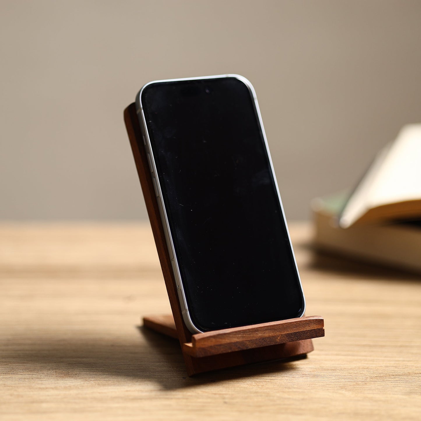 Handcarved Sheesham Wood Mobile Stand 16 