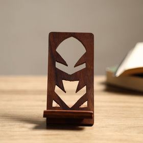  Handcarved Sheesham Wood Mobile Stand 16 