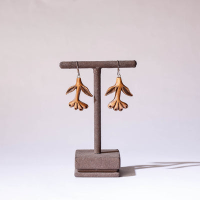  Hand Carved Wooden Earrings 