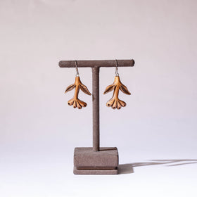  Hand Carved Wooden Earrings 
