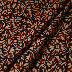 Red Hand Block Print Cotton Ajrakh Fabric