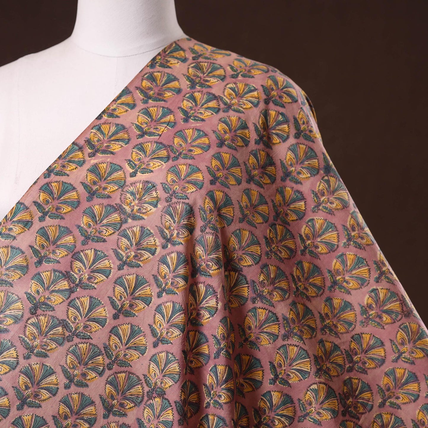 Hand cotton sanganeri fabric 08 - handcrafted