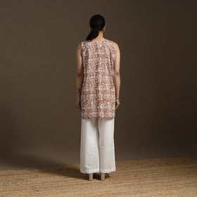 Hand embroidery cotton batik short kurta for women 10