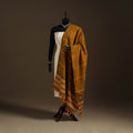 Brown Hand Embroidery Khes Handwoven Cotton Kantha Dupatta
