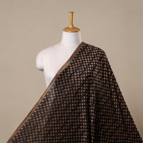 Hand natural dyed chanderi silk fabric 15 - handcrafted