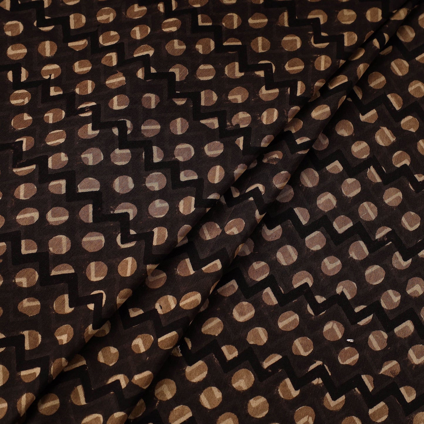 Hand natural dyed chanderi silk fabric 15 - handcrafted