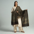 Hand Block Printed Cotton Ajrakh Dupatta
