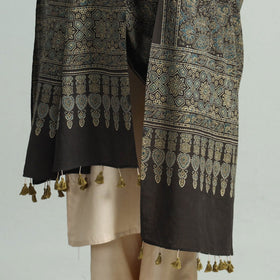 Buy Hand Block Printed Cotton Ajrakh Dupatta
