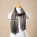  Ajrakh Hand Block Printed Pure Woolen Stole 