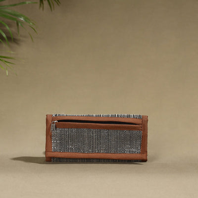 Brown Handcrafted Audio Tape Clutch Wallet