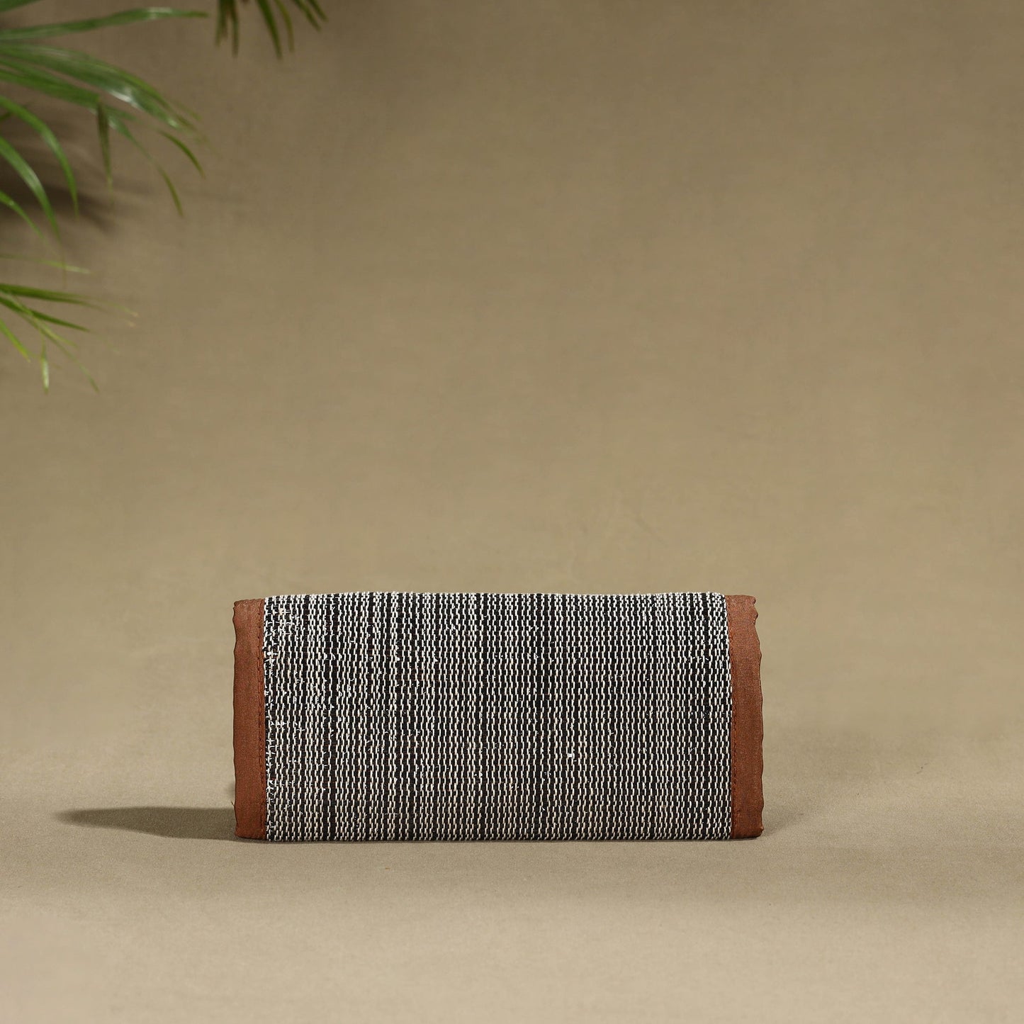 Brown Handcrafted Audio Tape Clutch Wallet