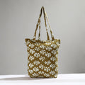 Brown Handcrafted Batik Printed Cotton Hand Bag 01