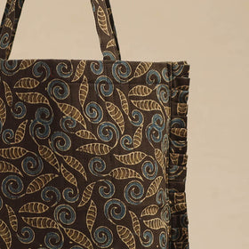 Buy Brown Handcrafted Cotton Frill Jhola Bag Online in India