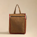 Shop Brown Handcrafted Cotton Shopping Hand Bag 