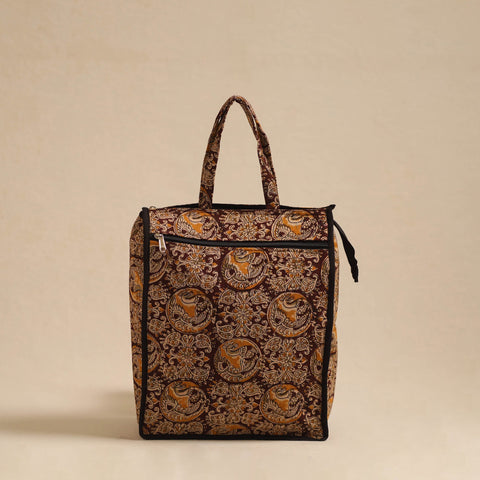 Brown Handcrafted Cotton Shopping Hand Bag