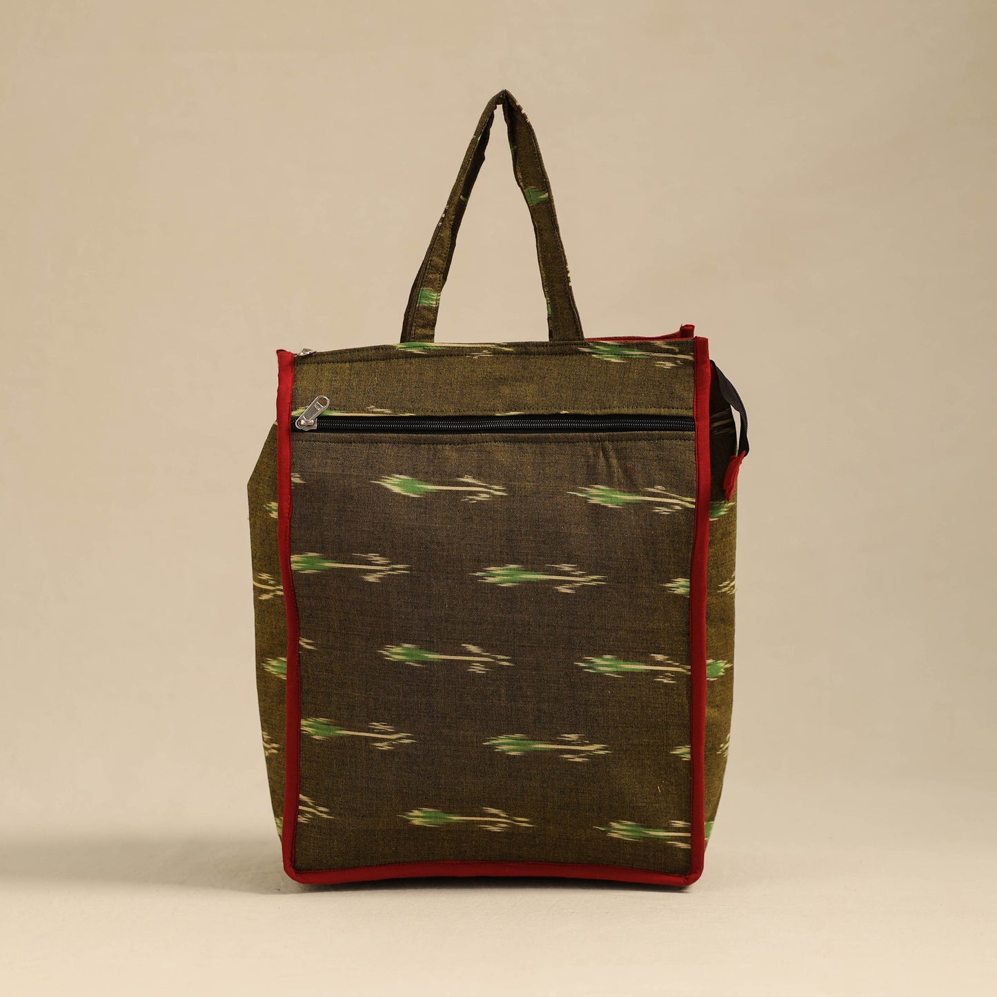 Brown Handcrafted Cotton Shopping Hand Bag