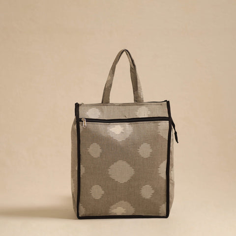 Brown Handcrafted Cotton Shopping Hand Bag