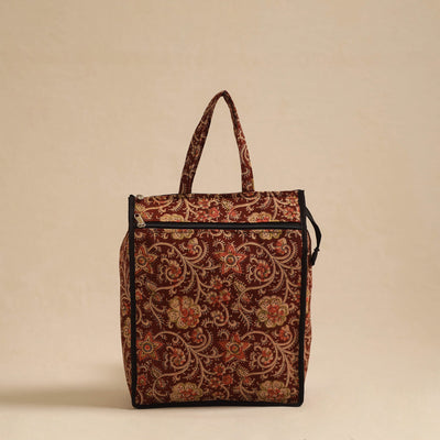  Brown Handcrafted Cotton Shopping Hand Bag 