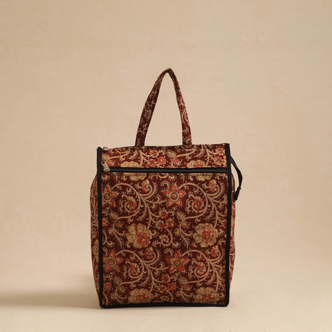  Brown Handcrafted Cotton Shopping Hand Bag 