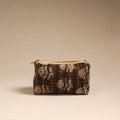 Brown - handcrafted fabric toiletry pouch 09