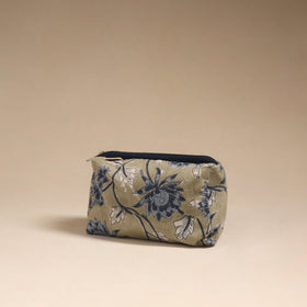 Brown - handcrafted fabric toiletry pouch 11