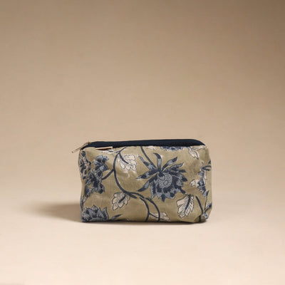 Brown - handcrafted fabric toiletry pouch 11