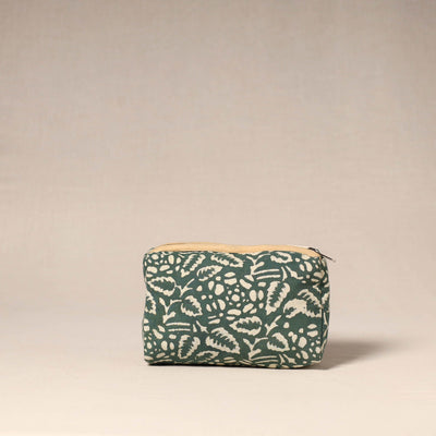 Brown - handcrafted fabric toiletry pouch 36