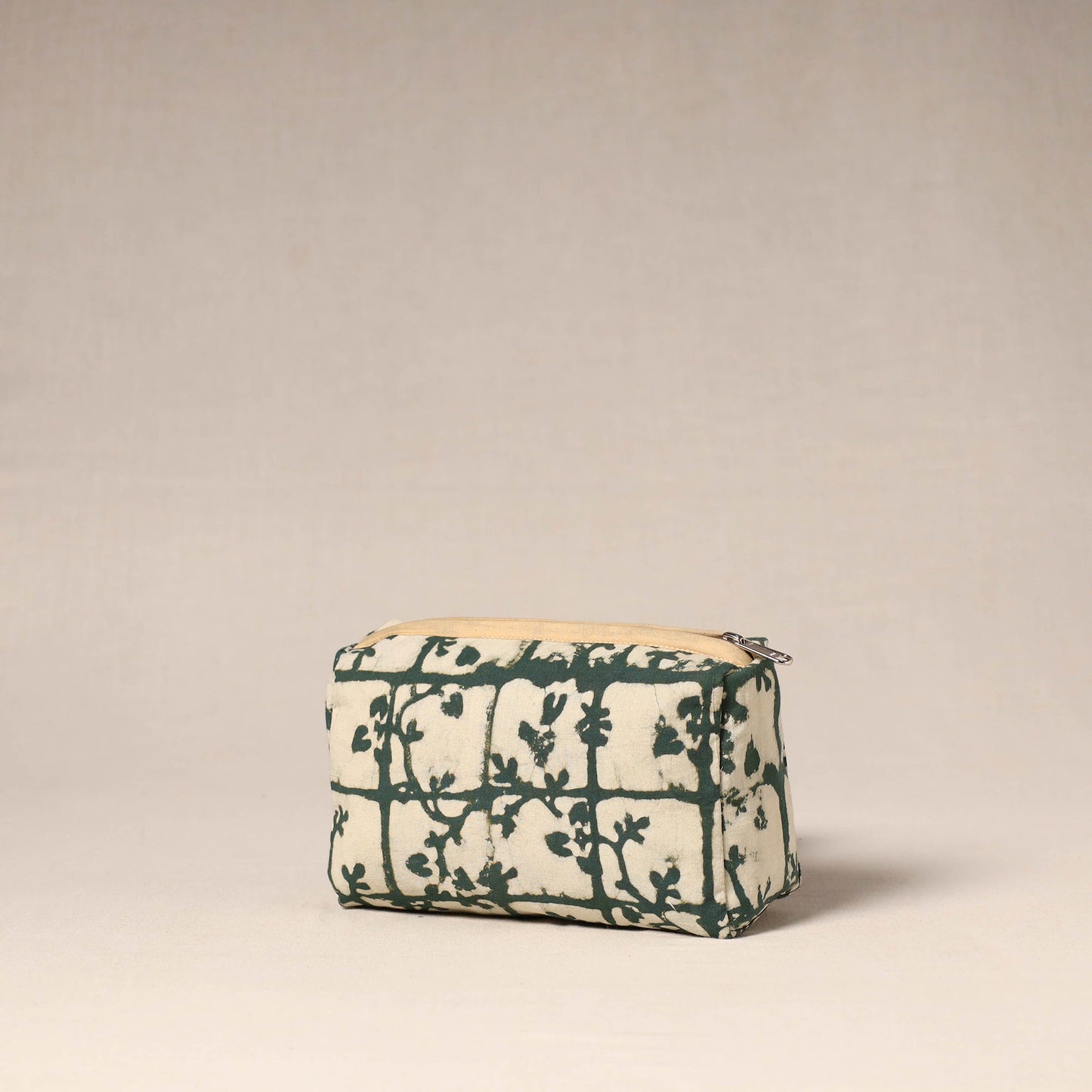 Brown - handcrafted fabric toiletry pouch 40