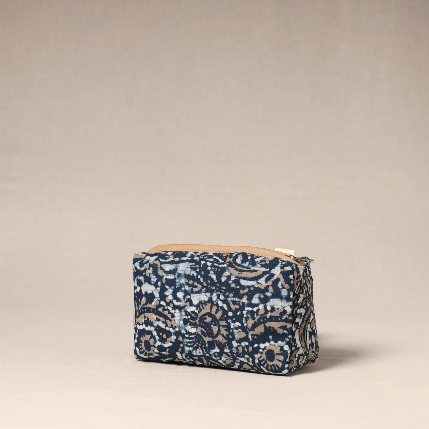 Brown - handcrafted fabric toiletry pouch 41