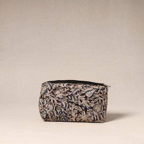 Brown - handcrafted fabric toiletry pouch 43