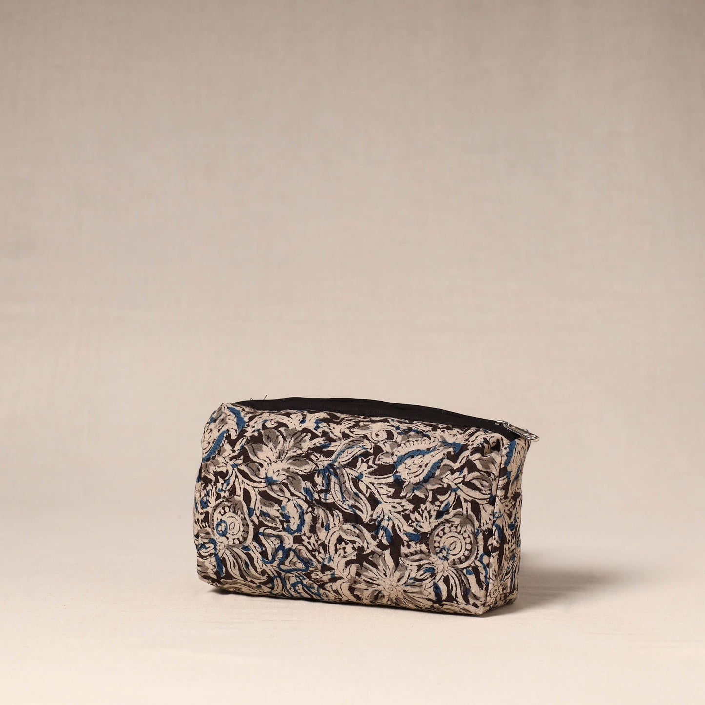 Brown - handcrafted fabric toiletry pouch 43