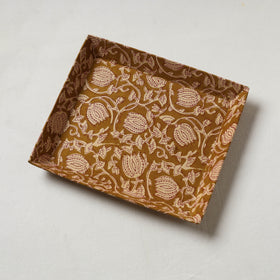 Brown - handcrafted fabric valet tray (11 x 9 in) 19