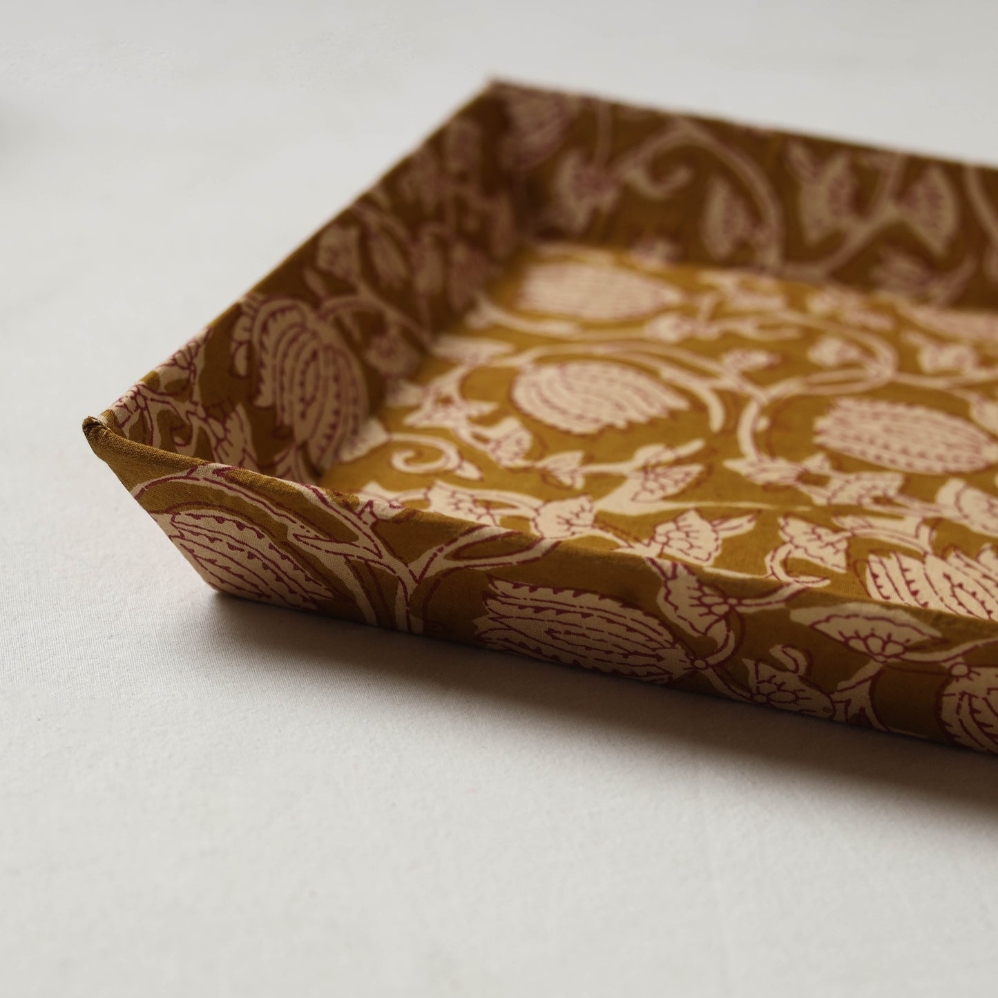 Brown - handcrafted fabric valet tray (11 x 9 in) 19