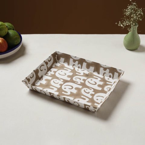 Brown - handcrafted fabric valet tray (12 x 10 in) 26