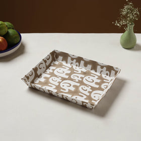 Brown - handcrafted fabric valet tray (12 x 10 in) 26