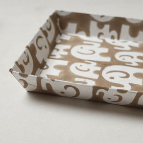 Brown - handcrafted fabric valet tray (12 x 10 in) 26