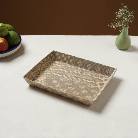 Brown - handcrafted fabric valet tray (12 x 10 in) 35