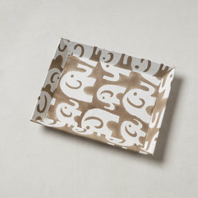 Brown - handcrafted fabric valet tray (9 x 7 in) 04