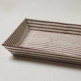 Brown - handcrafted fabric valet tray (9 x 7 in) 07