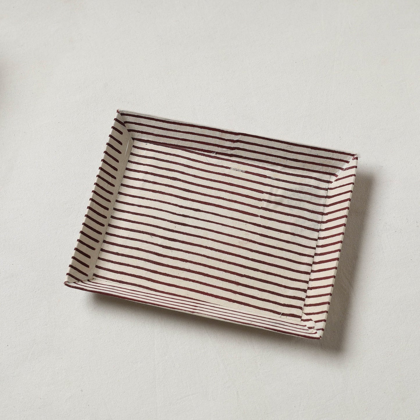 Brown - handcrafted fabric valet tray (9 x 7 in) 07