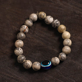 Handcrafted glass stone bracelet 03