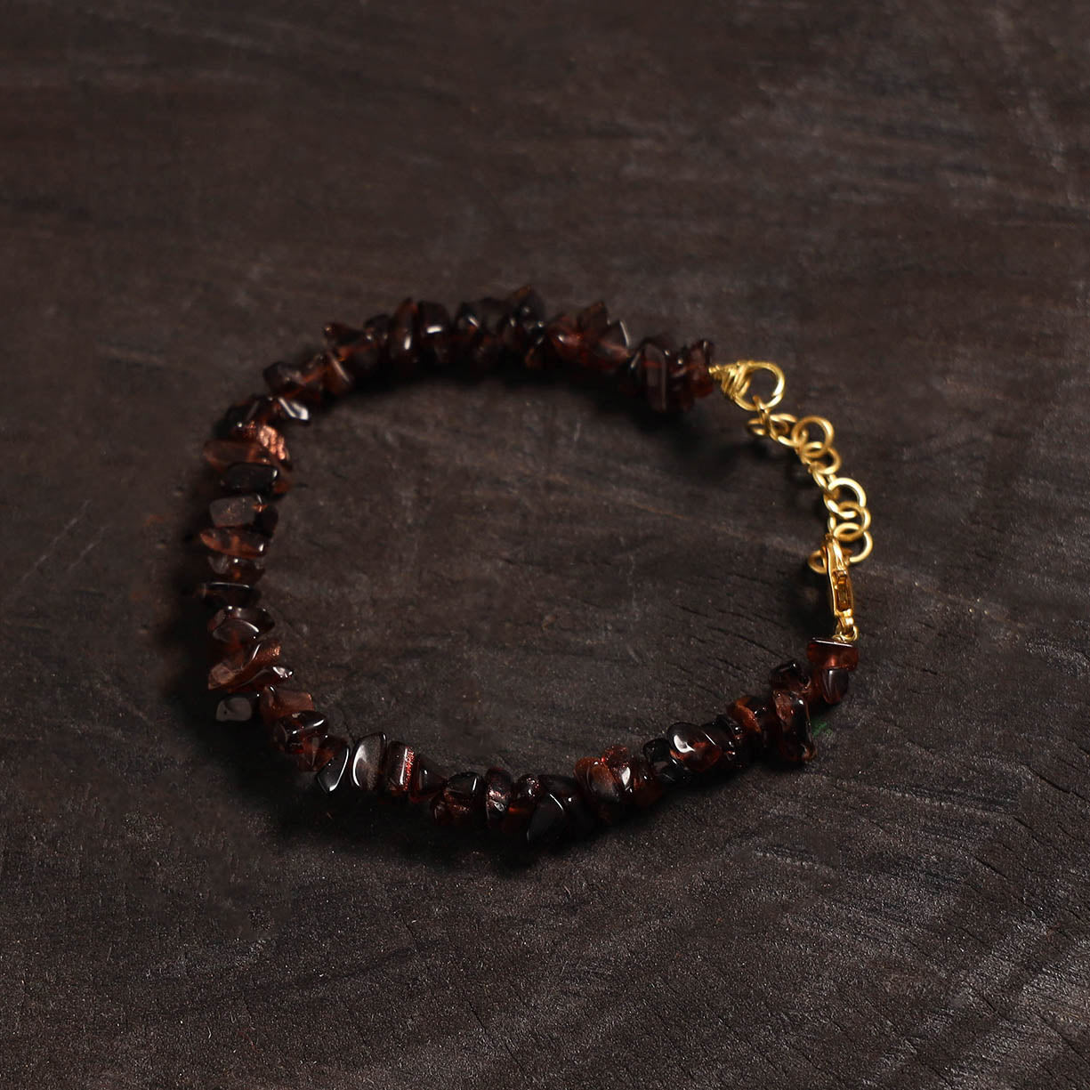 Handcrafted glass stone bracelet 06