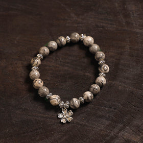 Handcrafted glass stone bracelet 07